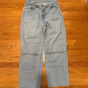 MOTHER Light Blue Straight Leg Jeans